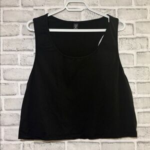 SHEIN curve Classic Black crop Top 4XL